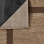 CAMILSON Outdoor Rug 8x10 - Modern Outside Rugs for Patios Porches Waterproof Durable Washable Non-Shedding, Easy-to-Clean Indoor Outdoor Area Carpet (8 x 10, Bordered - Jute)