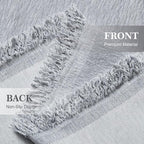 Couch Cover for Dogs Sectional Sofa Covers Washable for 3 Cushion Couch, Chenille Couch Cover Blanket, Sectional Sofa Slipcovers, Multi-Use Furniture Protector for Kids, Pets, 91" X150", Light Grey