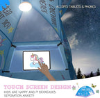 Pink Unicorn Full Bed Tent for Kids Indoor Fort - Magical Dream Tents for Boys Pop Up Toddler Bed Canopy for Girls Bunk Bed Tent for Top Bunk - Sensory Sleep Pod for Kids Educational