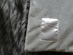 Exotic Siberian Husky Faux Faur Throw Blanket - Gray White Black Husky Fur - Gray Faux Fur Throw Blanket - Luxury Soft Faux Fur, Handmade in USA, 16411