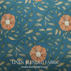 patdrea Designer Throw Pillow Covers Set of 4,French Vintage Blue Linen with Floral Collection Pattern Pillow Cover,Decorative Rectangle and Square Pillowcases Cushion for Bed Living Room Outdoor