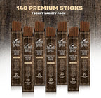 Mecka Salem Spell Incense Sticks | Set of 7 | Premium Slow Burn Organic Incense Sticks for Wicca Rituals and Mystic Vibes | 140 Insense Sticks of Palo Santo, Frankincense, Dragon Blood