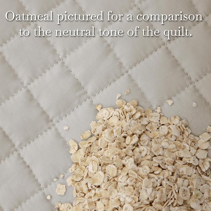 Southshore Fine Living, Inc. Twin Quilt Bedding Set, Soft Brushed Microfiber XL Twin Bedspread Coverlet, Stain & Pet Hair Resistant Bedding, XL Bedspread with Matching Pillow Sham, Bone