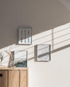 HAUS AND HUES 8 By 10 Picture Frames - 8x10 Picture Frame Set of 3, Frame For Three 8x10 Frames White Frames Gallery Wall, 8 x 10 Frames White, 3 Photo Picture Frame Metallic, (White Aluminum Frames)