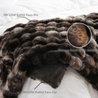 BENVWE Fluffy Faux Fur Throw Blanket for Couch, Soft Plush Thick Cozy Fuzzy Luxury Minky Bubble Blanket for Home Living Room Decor Gift for Women, Tie-dye Coffee, 50" x 60", 1100GSM