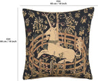 Charlotte Home Furnishings Decorative Pillow Covers for Couch 18X18 in Unicorn Throw Pillow Covers for Sofa Tapestry Square Pillow Cases for Bed Living Room Soft European Cotton Jacquard Woven