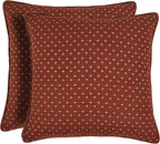 Ridhi Hand Block Print 20x20 Red Decorative Outdoor Couch Throw Canvas Pillow Cover Set of 2 Washable Modern Vintage Boho Chic Spring Home Decor GIFS Cover