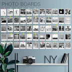 20 Pack Mini Self Adhesive Clips for Pictures - Mixed Colors Wood Clip Photo Holders for Wall, Poster Hanger, Photo Cards Hanging Display Board & Picture Boards, Artwork Photos Holders Card Room Decor