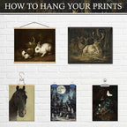 LANCHI95 15PCS Dark Cottagecore Decor, Dark Academia Decors, Cottage Core Whimsical Wall Art Goth Darks Moody Wall Decor for Living Room Bedroom 8x10 in (UNFRAMED)