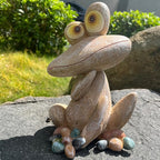 Funny Frog Garden Statues Animal Shapes Indoor and Outdoor Art Decorations Frog Decorations Gardens courtyards terraces Balconies Landscapes Ideal