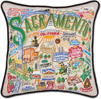 Catstudio Sacramento Embroidered Decorative Throw Pillow