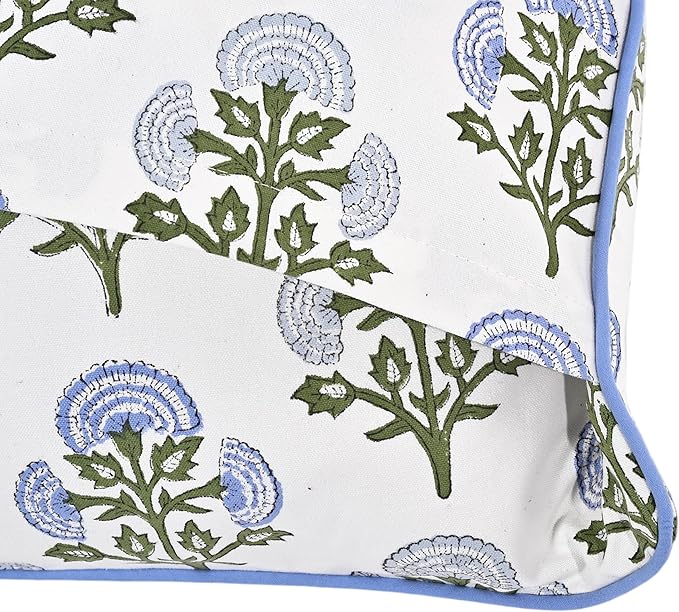 Ridhi Modern Farmhouse Pillow Covers Decorative Cotton Throw Pillow Covers Set of 2 Taupe Cushion Covers with Piping for Couch Sofa Bed Living Room Spring Home Decor 16x16