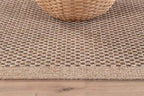 CAMILSON Easy Jute Rug 4x6, Indoor Outdoor Natural Color Fiber Area Rugs for Living Room Patio and Kitchen Rug, Sisal Boho Woven Design, Easy-Cleaning, Washable Outside Carpet Alfombras para(4 x 6)