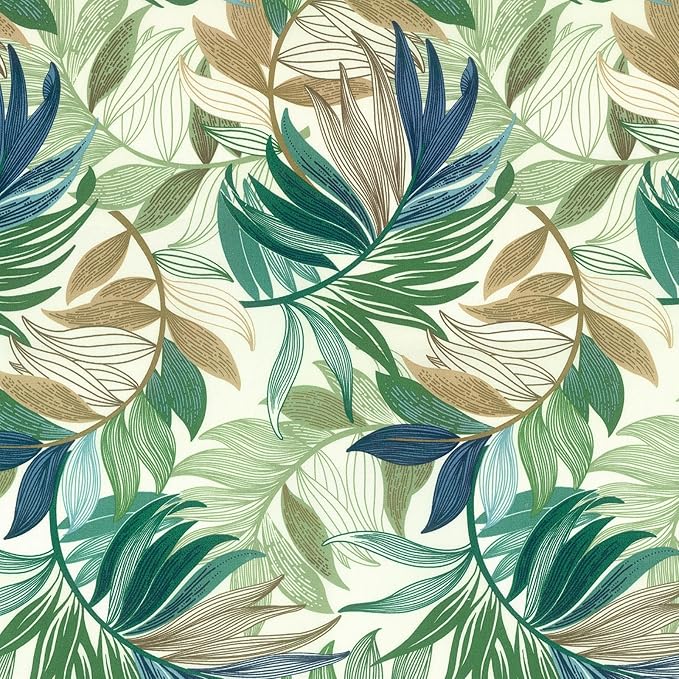 LVTXIII Inflatable Stool Ottoman Footrest with Handle, Decorative Fade-Resistant Foot Stool, Indoor or Outdoor Pouf for Home Garden and Camping Use, D21 x W 21 x H9, Lush Leaf Green