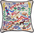 Catstudio Kentucky Embroidered Decorative Throw Pillow