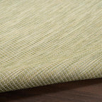 Nourison Home Positano Indoor/Outdoor Green 4' x 6' Area Rug, Easy Cleaning, Non Shedding, Bed Room, Living Room, Dining Room, Backyard, Deck, Patio (4x6)