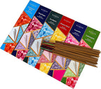 Naqsh Premium Hand Rolled Incense- Assorted 6x20 Mesmerizing Incense Sticks Including Lavender, Dragon's Blood, Frankincense Myrrh, Lemongrass, Eucalyptus, and Nagchampa