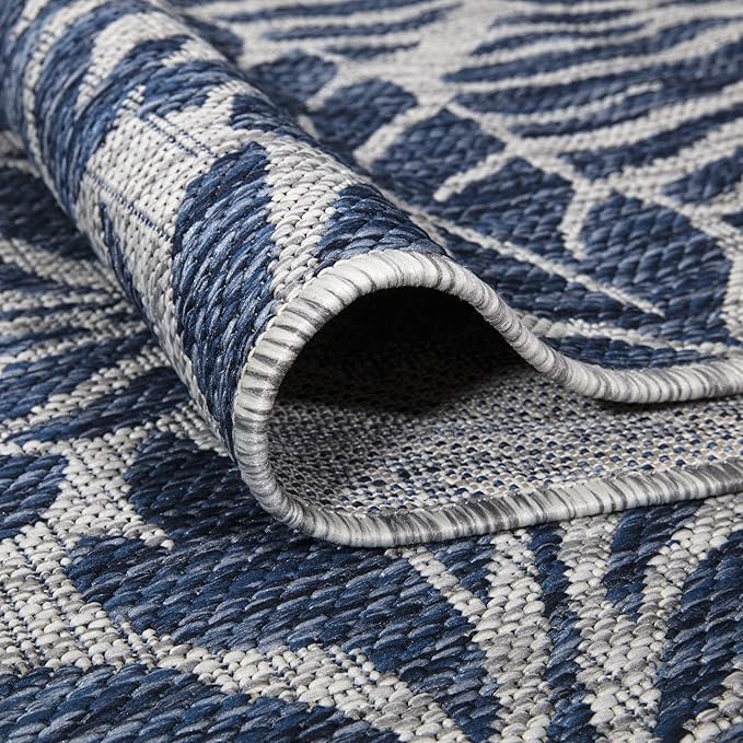 Keen Home Design Terrace Outdoor Area Rug - 6x9 Washable Indoor/Outdoor Rug for Patio, Kitchen, Balcony, Beach, Garden, Deck and Porch, Size: 6'x8'10"