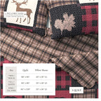 Great Bay Home Lodge Bedspread Twin/Twin XL Size Quilt with 1 Sham. Cabin 2-Piece Reversible All Season Quilt Set. Rustic Quilt Coverlet Bed Set. Stonehurst Collection. (Red/Black)
