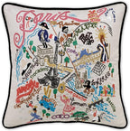 Catstudio Paris Embroidered Decorative Throw Pillow