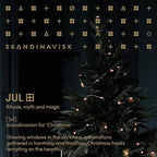Skandinavisk JUL 'Christmas' Scented Candle. Fragrance Notes: Baked Gingerbread, Winter Cloves and Spiced Oranges. 3.17 oz.