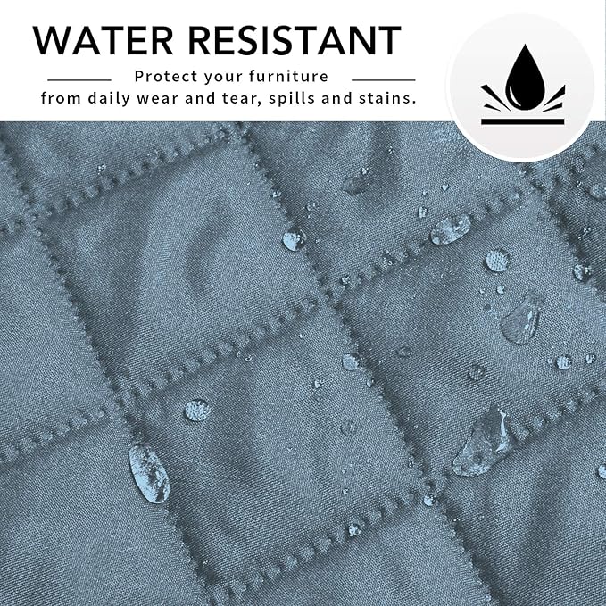 Easy-Going Sectional Couch Covers for Dogs L Shape Sofa Cover Reversible Sofa Slipcover Chaise Lounge Cover Furniture Protector Cover for Pets Dog Cat (42 x 52 inches, Light Blue/Light Blue)