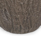 Christopher Knight Home Jorine Lightweight Concrete Planter, Cast Stone Plant Pot, Large Garden Urn, Patio Texture Finish Flower Pot for Balcony Backyard Poolside, No Assembly Needed, 27" H Brown