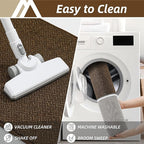 COSY HOMEER-Door-Mat 20" x 32" Non Slip Absorbent Entryway Rugs Dirt Trapper Doormats Washable Entrance Mats Low Pile Welcome Floor Mat for Front Back Door and Entry Mats,Brown