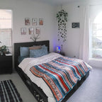 UKELER Bohemian Sherpa Bed Blanket King Size 90'' x 108'', Native American Cozy Warm Blanket for Bed/Couch/Sofa, Great Gift for Women's Day,Mother's Day,Father's Day,Thanksgiving,Christmas,Birthday