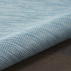 Nourison Home Positano 5' x 7' Aqua Fabric Modern Area Rug (5' x 7')