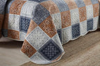 Travan 3-Piece King Quilt Sets Patchwork Bedspreads with Shams Microfiber Lightweight Reversible Oversized Bedding Coverlet Set, King Size