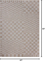 Loloi Amber Lewis Topanga Collection TOP-03 Natural/Dove 2'-3" x 3'-9" Indoor/Outdoor Area Rug