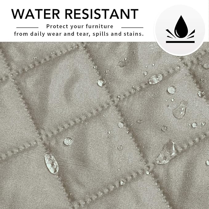 Easy-Going Sectional Couch Covers for Dogs L Shape Sofa Cover Reversible Sofa Slipcover Chaise Lounge Cover Furniture Protector Cover for Pets Dog Cat (42 x 68 inches, Beige/Beige)