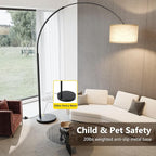 SUNMORY 82" Tall Arc Floor Lamp, Large Floor Lamp for Dinning/Bedrooms-Corner Lamp for Office