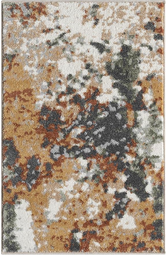 Keen Home Design Area Rugs - 2x3 Non-Shedding, Abstract Rugs for Kitchen, Living Room, Bedroom, Dining Room, Entryway - Size: 2' x 3', Multi