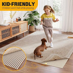 Non-Slip Rug Pad Gripper 4x6 Feet, Anti Skid Mat for Under Area Rugs, Keeps Rugs in Position and Safe, Thick Cushioned Carpet Pad for Hardwood Floors Protection