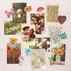 Artivo Wall Collage Kit Aesthetic Pictures, Cottagecore Wall Collage Kit, Bedroom Decor for Teen Girls, Nature Boho Collage Kit for Wall Aesthetic Posters, 50 Set 4x6 inch, Photo Collection