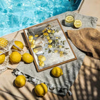 Framed Lemon Kitchen Wall Decor for Dining Room - Vintage Mustard French's Yellow Lemon Kitchen Wall Art, Rustic Oil Paintings Posters Prints for Bathroom Living Room Bedroom 8x10 inch