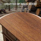 Mason Nightstand, Solid Wood End Table with Drawer, Timeless Classic Side Table for Bedroom, Living Room or Home Offices