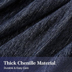 MaymissCouch Cover for Dogs Sectional Sofa Covers Washable for 3 Cushion Couch, Chenille Couch Cover Blanket, Sectional Sofa Slipcovers, Multi-Use Furniture Protector for Kids, Pets, 71" X150", Navy