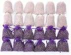 Pack of 24 Cedar Chips and Lavender Sachets (12 Lavender, 12 Cedar) - Home Fragrance Sachet for Drawers and Closets, LV-F-LC-1
