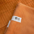 Amélie Home Luxury Striped Faux Fur Throw Blanket for Couch, Embossed Split Fur Cozy Fuzzy Fluffy Luxurious Soft Plush Sofa Chair Bed Gift Blankets for Women Men Wife Friend, 60"x80", Brown