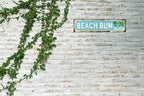 Vintage Tin Sign Retro Metal Beach Bum Blvd Signs Stylish Wall Art Plaques for Home Decor Bathroom Kitchen House and Gothic Wall Decor or as a Unique Poster 16x4 in