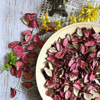 Qingbei Rina Pink Potpourri Bags,Rose Scented Potpourri Dried Flowers, Decorative Bowl Vase Fillers,Home Fragrance Sachet,2 Bags-8.4oz