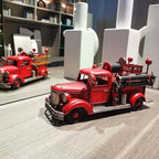 Vintage Diecast Mack Fire Truck - Retro Metal Fire Engine, Miniature Vehicles for Home Decor