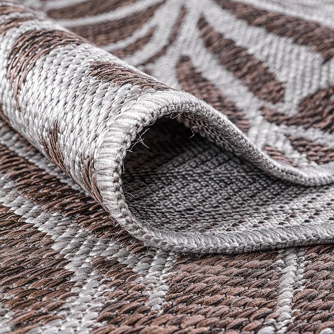 Keen Home Design Terrace Outdoor Area Rug - 4x6 Washable Indoor/Outdoor Rug for Patio, Kitchen, Balcony, Beach, Garden, Deck and Porch, Size: 3'10"x5'7"