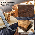 Fun Memories Floating Shelves for Wall, 48"x9.3" Rustic Solid Elm Wood Shelves, Heavy-Duty Wall Mounted Shelves with Invisible Brackets for Living Room, Bedroom, Kitchen, Natural Finish