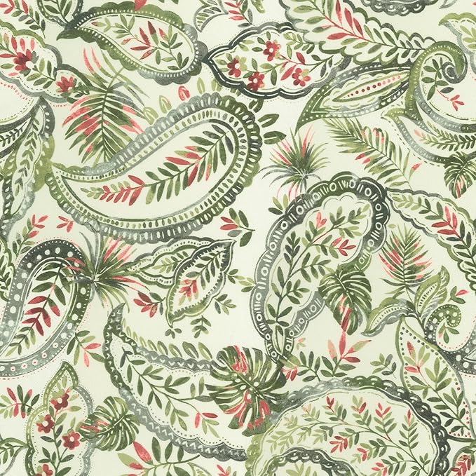 LVTXIII Inflatable Stool Ottoman Footrest with Handle, Decorative Fade-Resistant Foot Stool, Indoor or Outdoor Pouf for Home Garden and Camping Use, 21x21x9, Faylinn Shadow Paisley