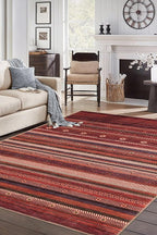 Keen Home Design 9x12 Rug - Machine Washable Area Rug with Non-Slip Backing, Ideal for Living Room, Dining Room, Bedroom - Vintage, Easy Clean, Durable, Low Pile Rug - (9' x 12')