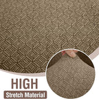 HDCAXKJ Sectional Couch Cover L Shape Stretch Sofa Covers Washable Jacquard Corner Couch Slipcover Non Slip Sectional Slip Cover U Shaped Furniture Protector for Pets Dogs (Brown Khaki, Medium)